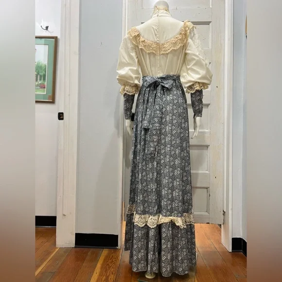 GUNNE SAX by Jessica vintage 1960’s Deadstock Jessica Mc Clintock  Maxi Dress - Picture 4 of 15